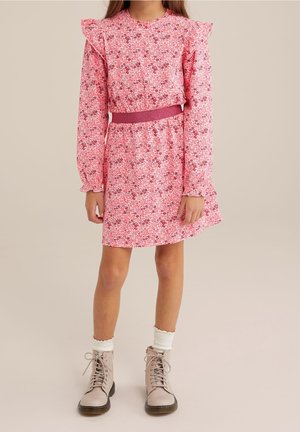 WE Fashion, Robe en jersey - mottled light pink
