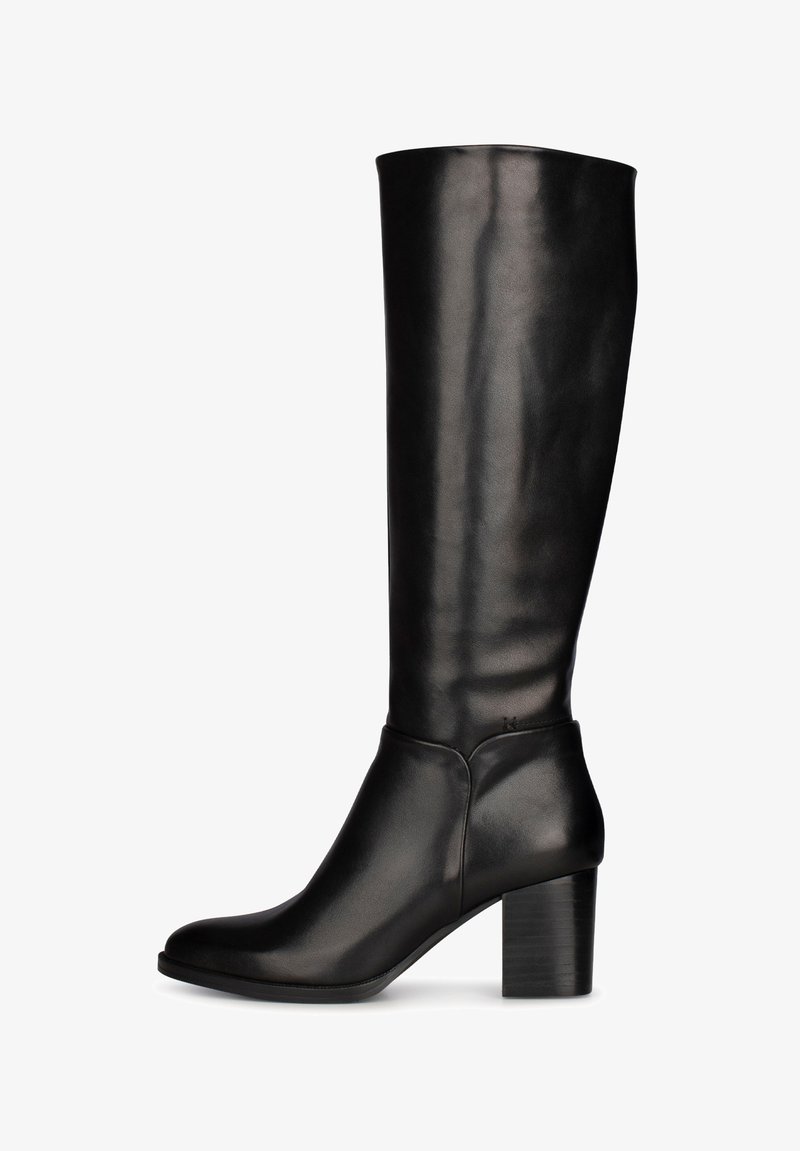 PS POELMAN FLEUR LANGE - Laarzen - black leather/zwart PS POELMAN FLEUR LANGE - Laarzen - black leather/zwart