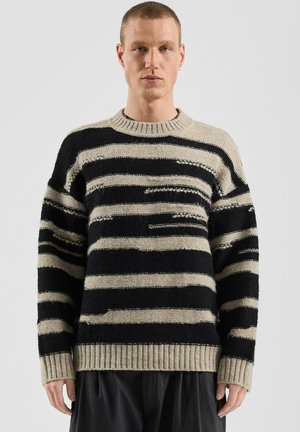 Strickpullover - schwarz