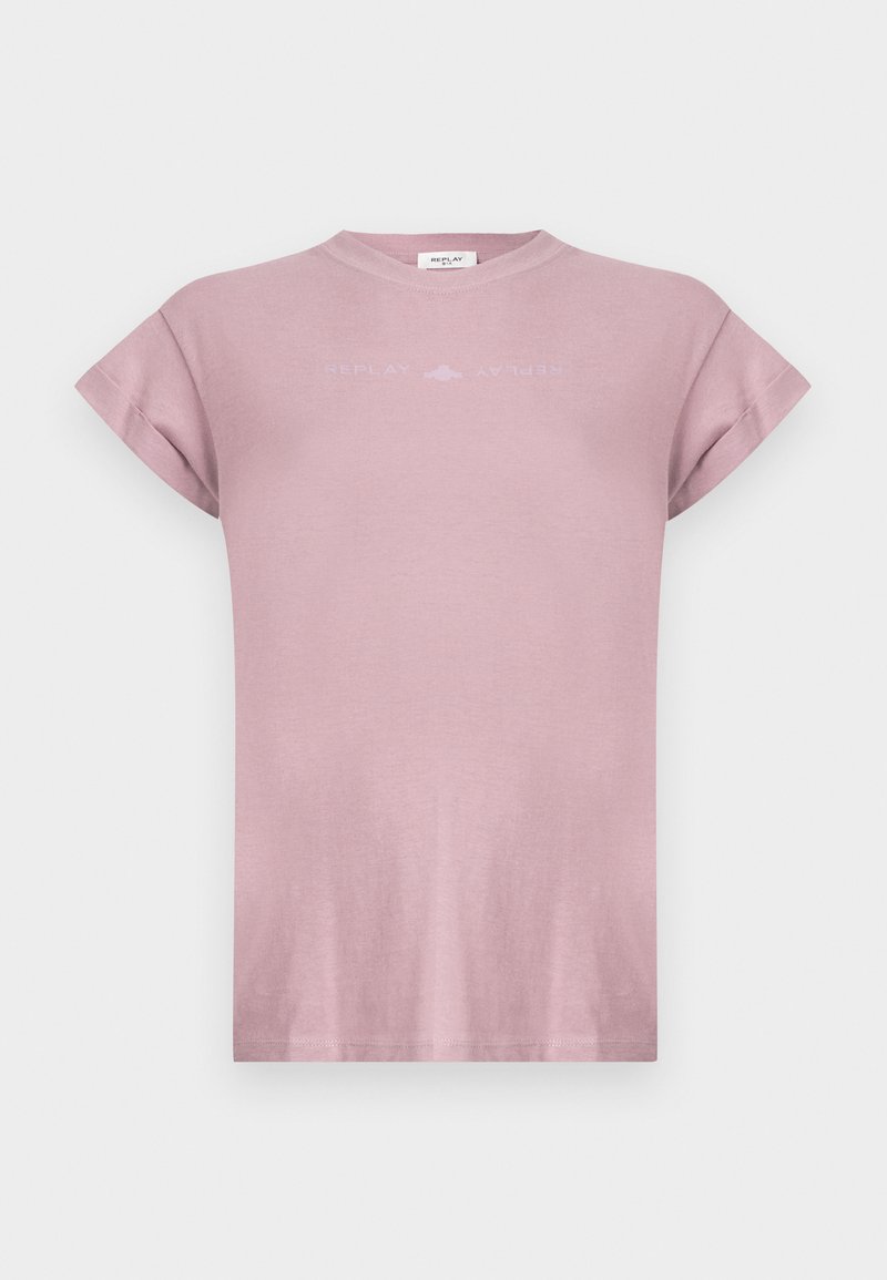 Replay T-shirt print roze Replay T-shirt print roze
