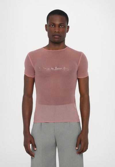 Ludovic de Saint Sernin SIMPLE SHORT SLEEVES UNISEX - Tricou cu imprimeu - pink