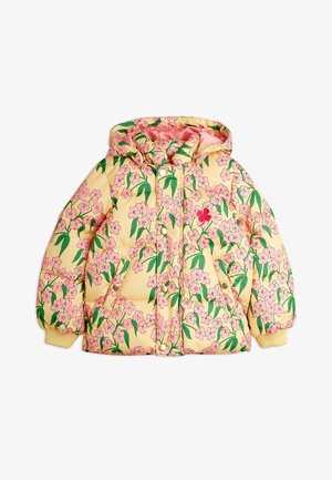 ALPINE FLOWERS HOODED PUFFER UNISEX - Chaqueta de invierno - yellow