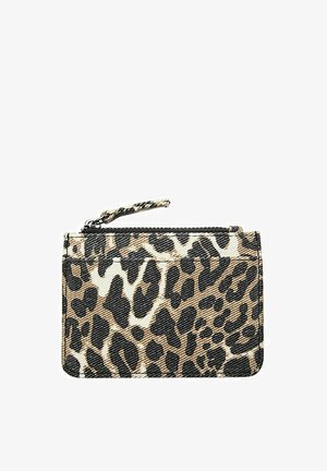 PULL&BEAR, LEOPARD PRINT - CARD HOLDER - Portefeuille - mottled dark brown