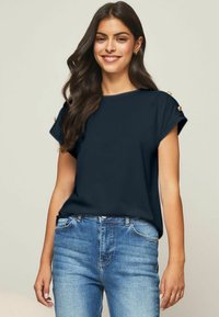 Lipsy ROUND NECK-REGULAR FIT - Tricou basic - mottled blue