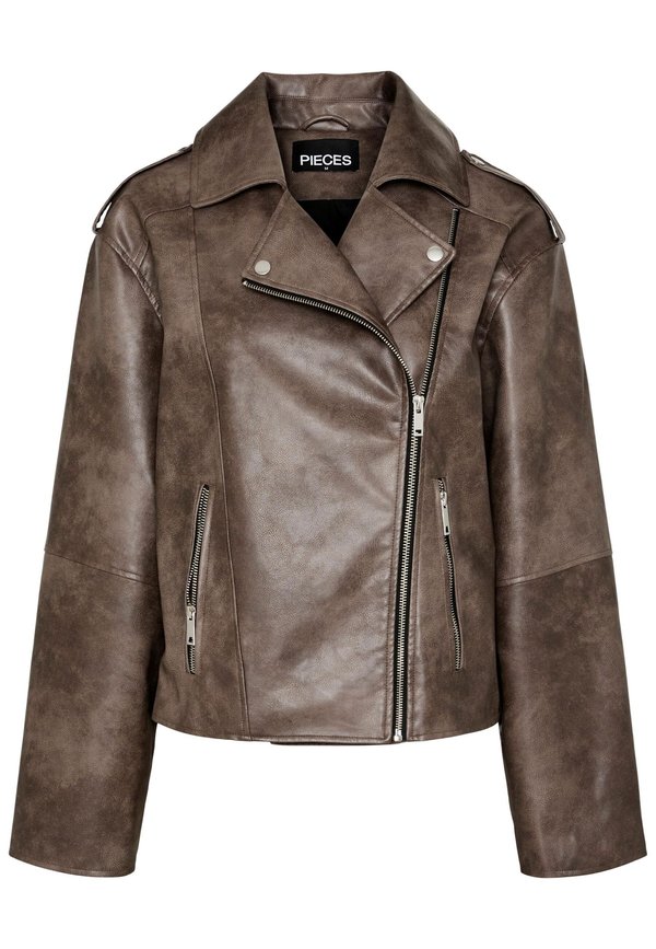 PCSADIE JACKET - Faux leather jacket - chicory coffee4