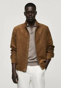 Mango Giacca in similpelle - cognac