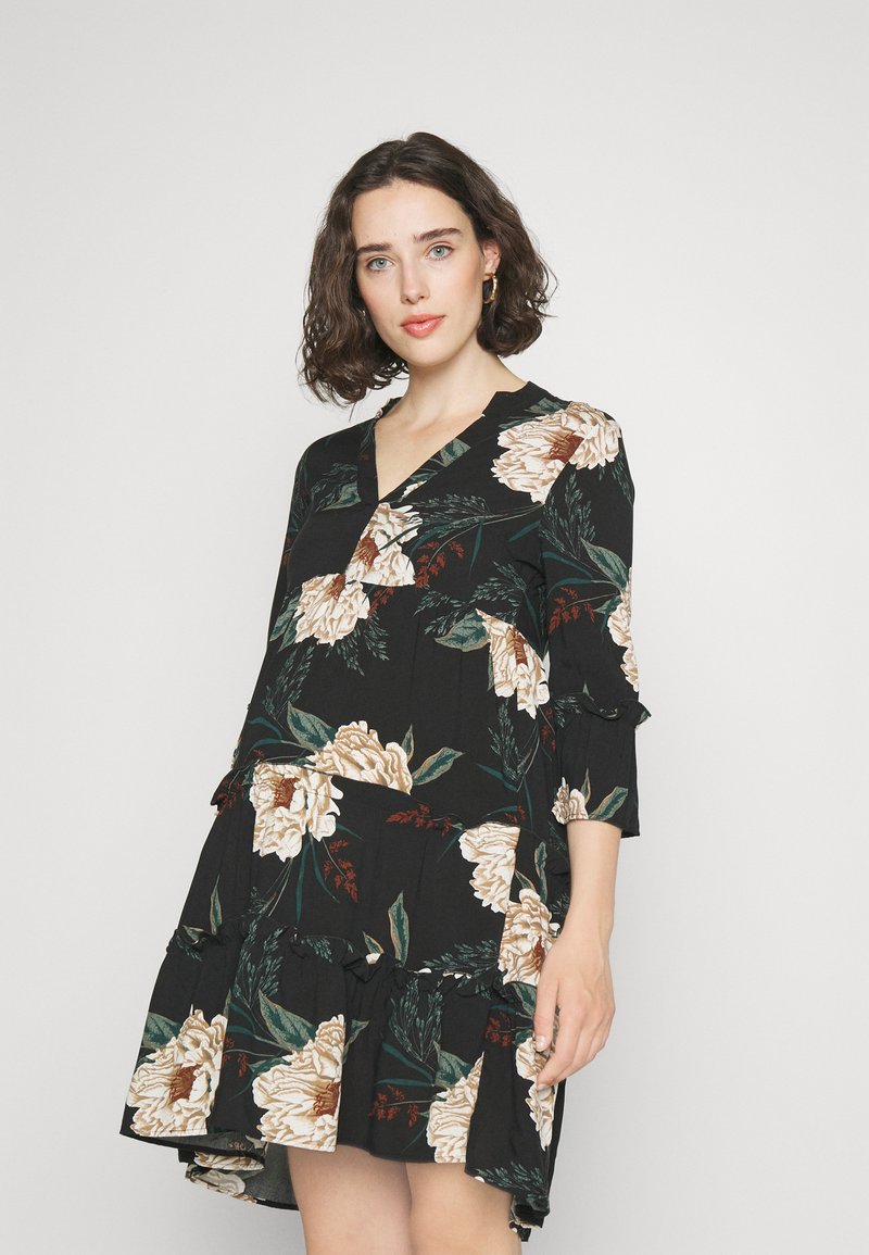 Vero Moda Maternity VMMEASY 3/4 SHORT DRESS - Φόρεμα ημέρας - black