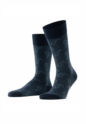 Burlington, Paisley - Sokken - marine