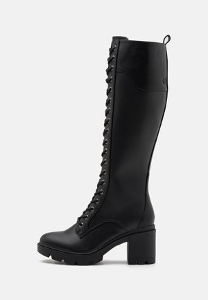 Anna Field Stivali con plateau - black