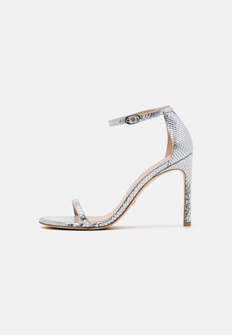 Stuart Weitzman - NUDISTSONG - Sandály na vysokém podpatku - silver, Zvětšit