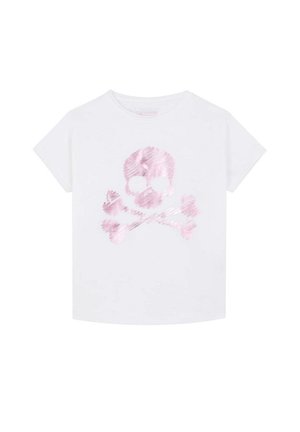 TROKESKULL - Camiseta estampada - white