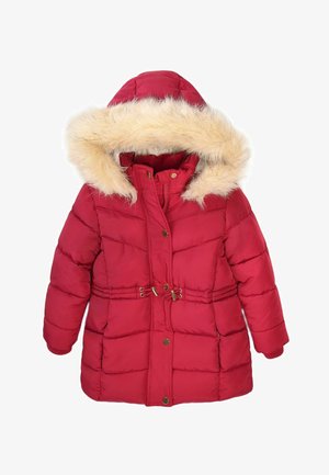 WITH FUR - Abrigo de invierno - plum