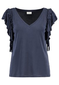 VILA Triko s potiskem - dark blue