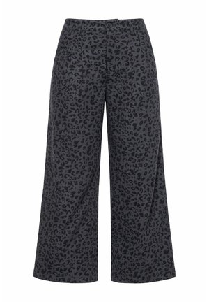 Studio Untold, LEO-HOSE, WIDE SHAPE, HIGH WAIST, TEILELASTISCHER BUND - Pantalones - anthracite