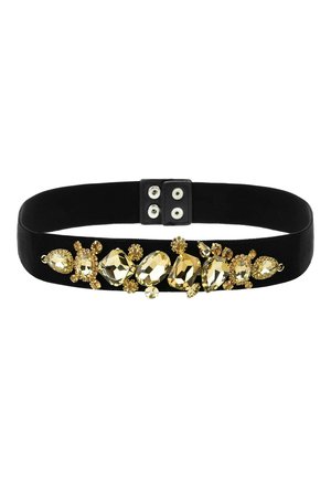 Gloop Cintura elastica da donna, larghezza 8 cm, colore argento, bianco, Taglia unica