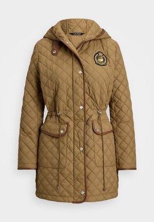 Lauren Ralph Lauren CREST PATCH DIAMOND QUILTED ANORAK - Winter coat - light brown
