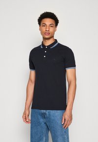 Lindbergh CONTRAST PIPING - Polokošeľa - navy