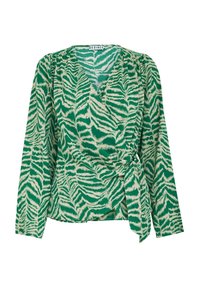 Desires DEALBERTE LONG SLEEVE WRAP BLOUSE. - Bluza - simply green