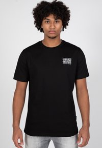 Wrong Friends VICHY - Triko s potiskem - black