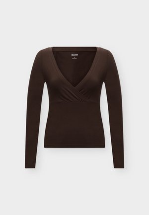 Hollister Co., Блуза с дълги ръкави - light brown