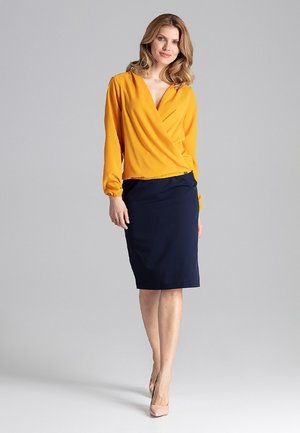 LONG SLEEVE - Blouse - yellow
