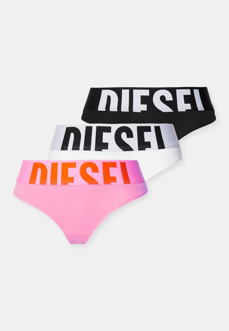 Diesel STARS 3 PACK - Stringtrosa - black/pink/white/svart - Zalando.se
