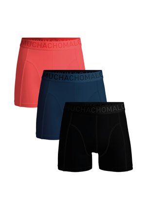 3-PACK SOLID - Boxershort - black/blue/pink