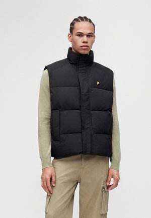 Lyle & Scott, FUNNEL NECK PUFFER GILET - Veste sans manches - jet black