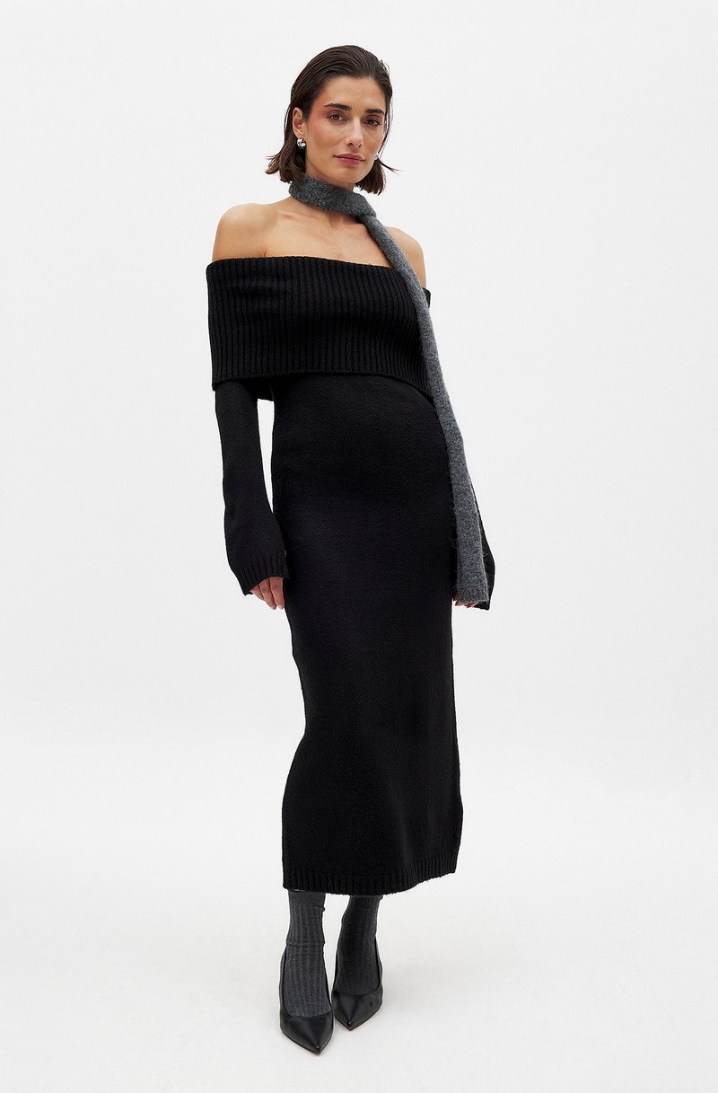 NA-KD Maxi-jurk zwart