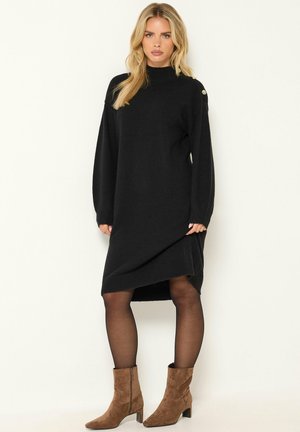 M&Co, PETITE DRESSES - Robe pull - black