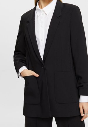 Esprit Pitkä takki - black