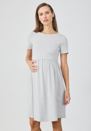 Obleka iz džersija - light grey