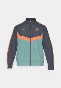 adidas Performance FC BAYERN M�NCHEN SZN TRACK TOP - Squadra - dark grey/hazy emerald