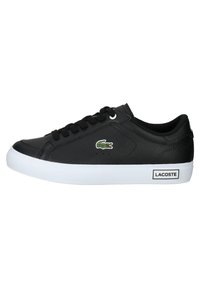 Lacoste POWERCOURT - Sportcipő - blk/wht