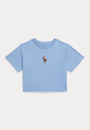 Polo Ralph Lauren BIG PONY COTTON JERSEY BOXY TEE - Print T-shirt - chambray blue