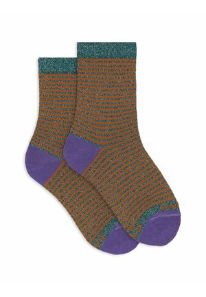 CORTE RIGHE WINDSOR EFFETTO SCINTILLANTE - Socken - mottled green