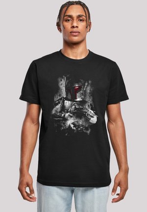 F4NT4STIC STAR WARS BOBA FETT DISTRESSED - T-shirt print - black