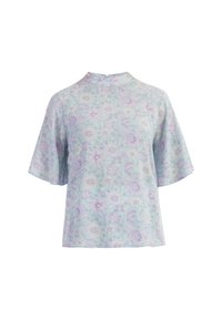 SHORT-SLEEVED  - Bluse - türkis mehrfarbig