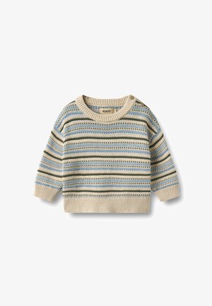 Wheat, JACQUARD PULLOVER HARLOW - Strickpullover - offwhite