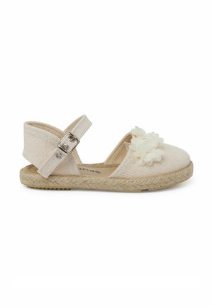 CEREMONIA FLORES ORGANZA - Ankle strap ballet pumps - crudo