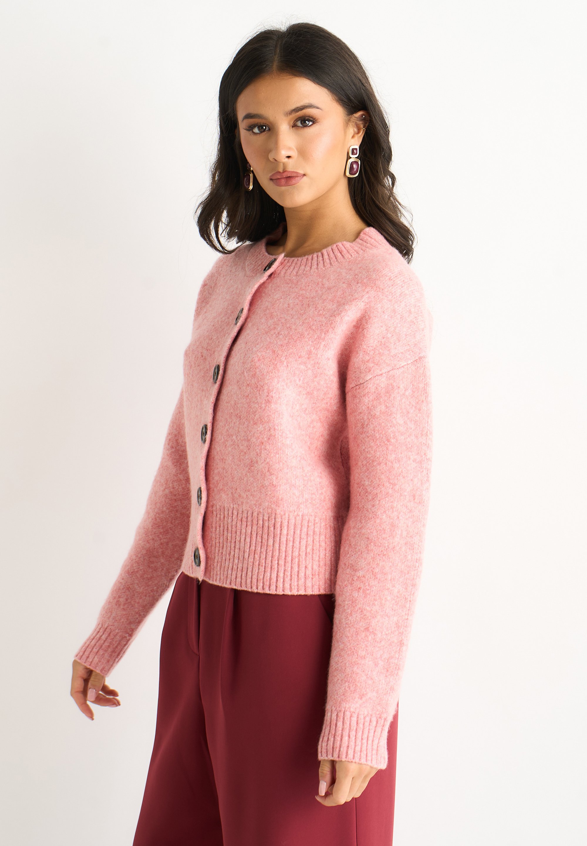 adidas Originals FLUFFY - Cardigan - semi lucid fuchsia/pink