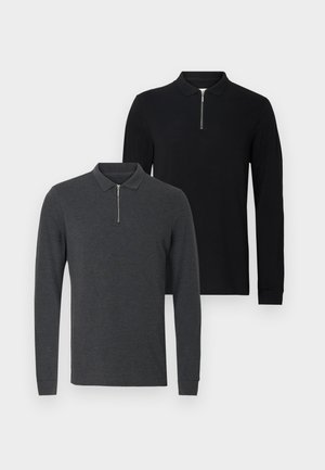 2 PACK - Pulóver - black/mottled dark grey