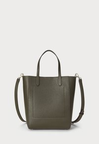 Lauren Ralph Lauren PEBBLED LEATHER SMALL CAMERYN TOTE BAG - Kézitáska - dark olive