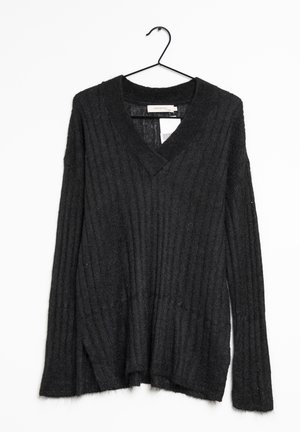 Noa Noa Striktrøje - mottled black