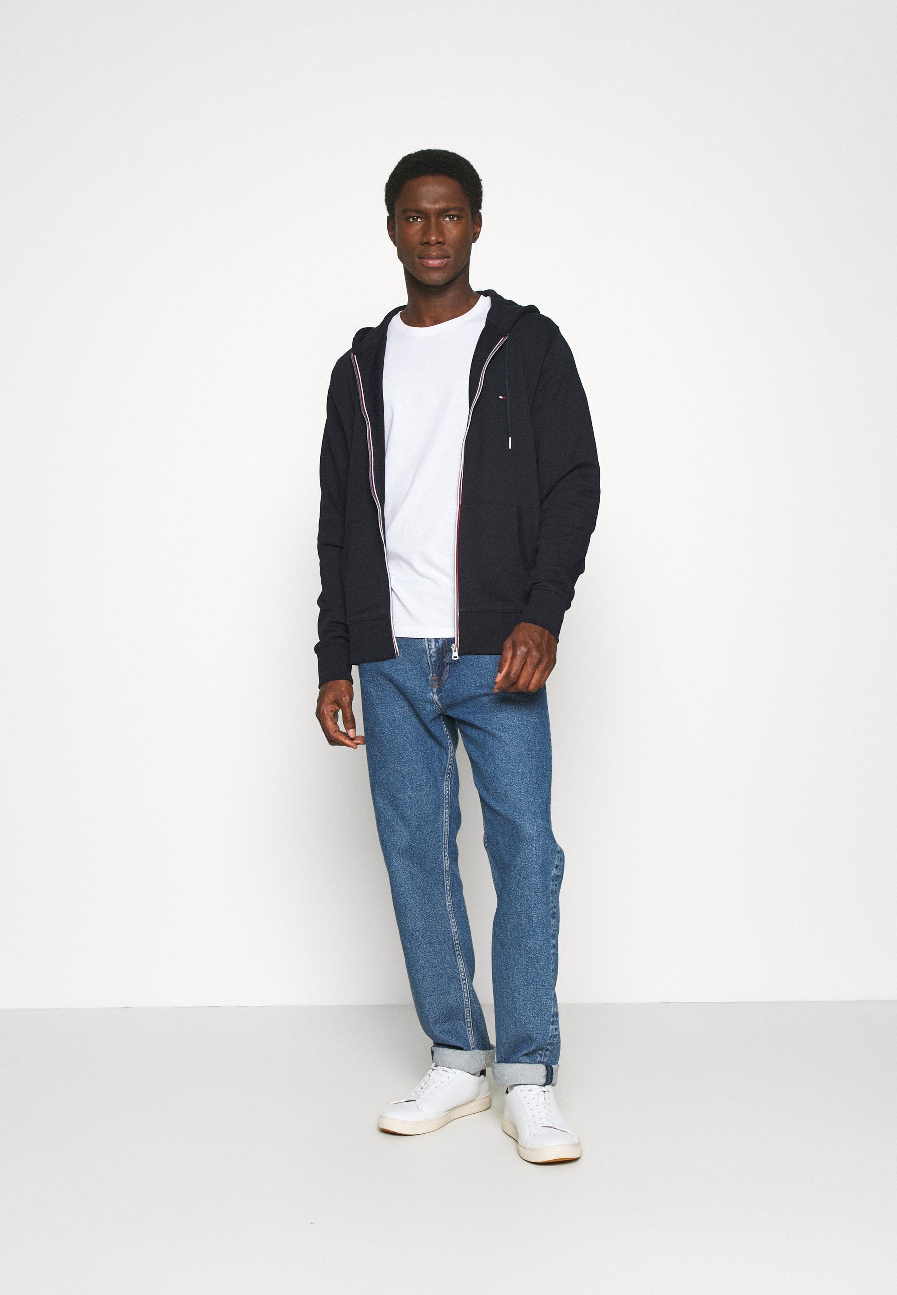 Tommy Hilfiger CORE C ZIP HOODIE - Felpa con zip - blue/blu scuro -  Zalando.it