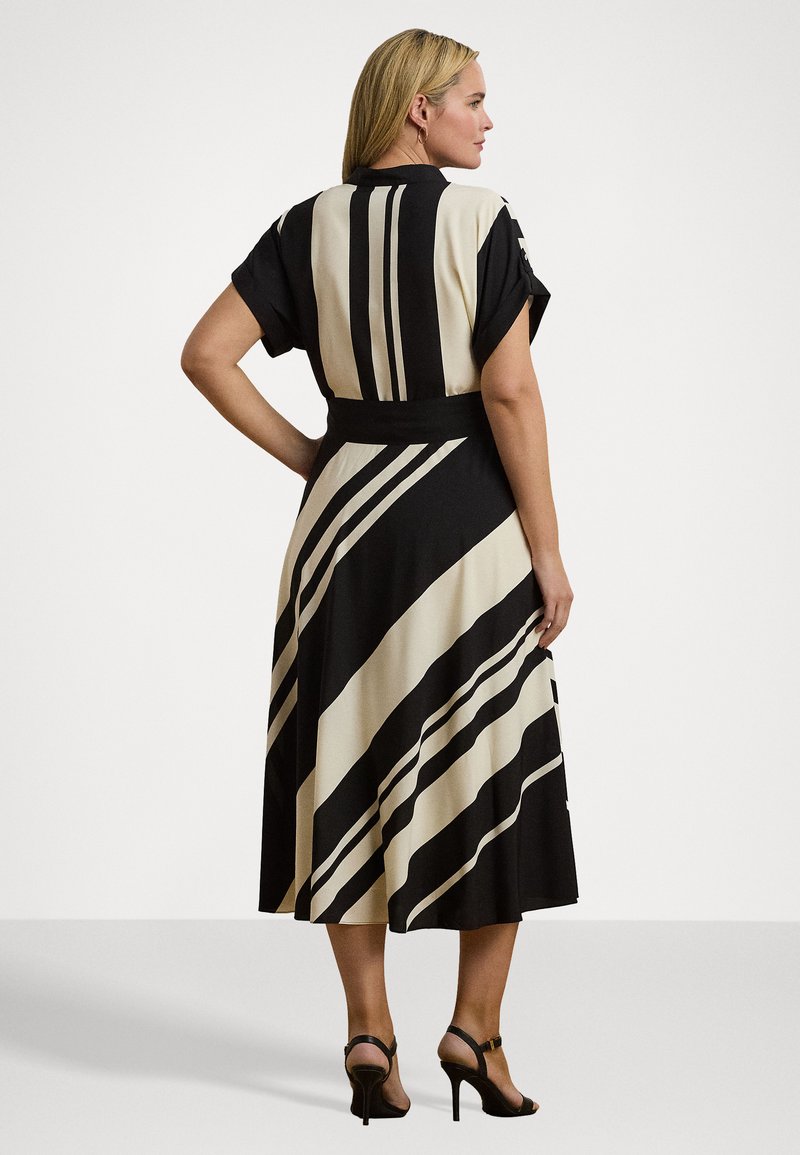lauren ralph lauren fratillio short sleeve day dress Lauren Ralph Lauren Woman FRATILLIO SHORT SLEEVE DAY DRESS - Day dress -  cream/black/black