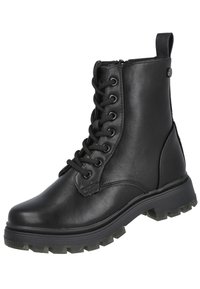 XTI Botines con cordones - black