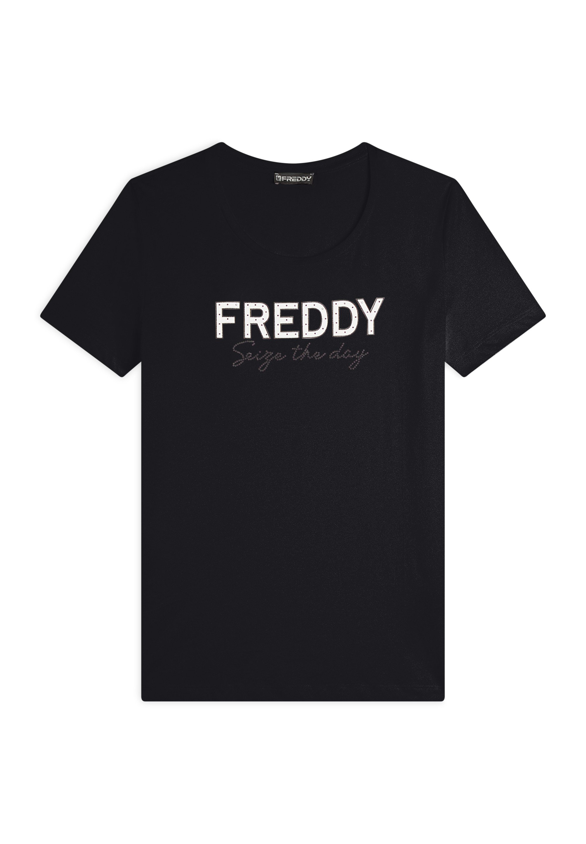 Freddy CON LOGO IN STRASS T-shirt con stampa nero