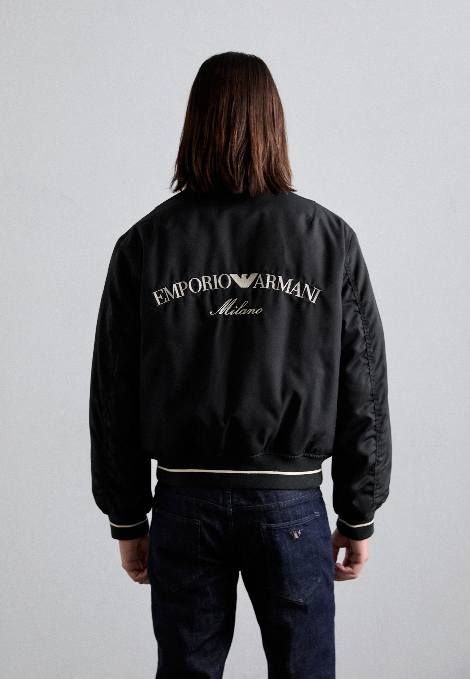 Emporio Armani JACKET - Bomber Jacket - black beauty/black