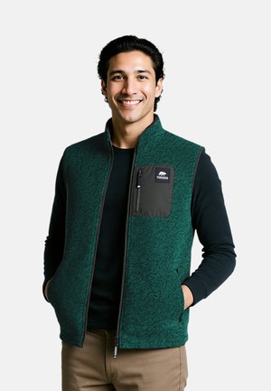 MIT BRUSTTASCHE - Weste - dunkelgrün